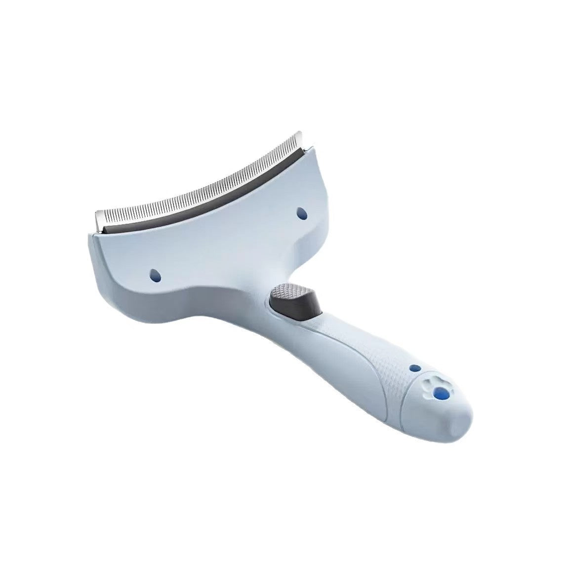 Stainless Steel Dog Hair Remover Comb - Floating Detangler with One-Click Knot Opener