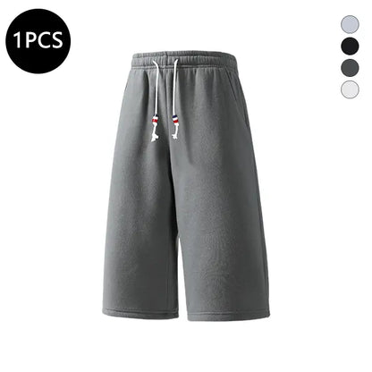 4-Pack Men's Summer Shorts — 3/4 Length Casual Loose Fit Athletic Straight Cut for Running, Walking & Hiking