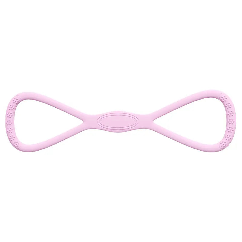 YICF Portable Figure-8 Silicone Elastic Resistance Band, Unisex Exercise Equipment for Home Gym & At Home Gym Equipment, Ideal for On-the-Go Workouts & Yoga
