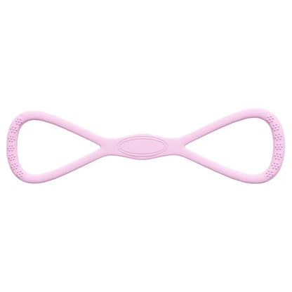 YICF Portable Figure-8 Silicone Elastic Resistance Band, Unisex Exercise Equipment for Home Gym & At Home Gym Equipment, Ideal for On-the-Go Workouts & Yoga