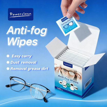 Pickzone Anti-Fog Lens Wipes - Pre-Moistened Streak-Free Cleansing Wipes for Eyeglasses & Screens