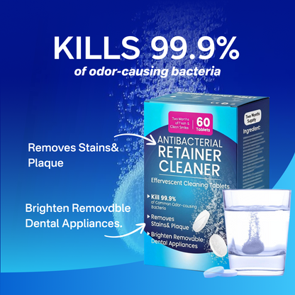 PICKZONE Extra Strength Retainer Cleaner Tablets - Advanced Stain & Odor Eliminator