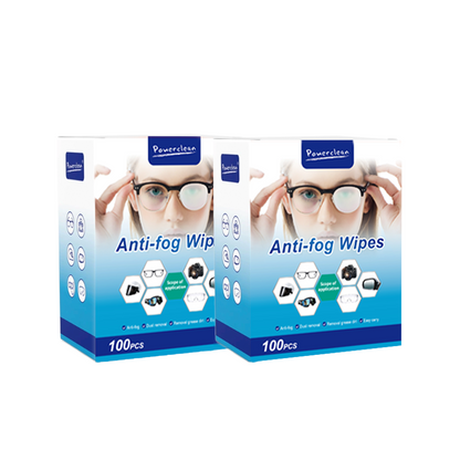Pickzone Anti-Fog Lens Wipes - Pre-Moistened Streak-Free Cleansing Wipes for Eyeglasses & Screens