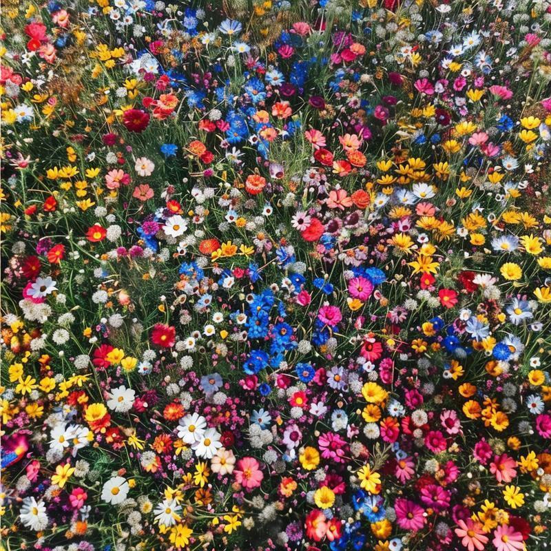 24 Perennial Wildflower Seeds Mix - Premium Non-GMO Pollinator Blend