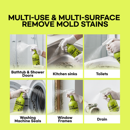PICKZONE Heavy-Duty Mold & Mildew Remover Spray - Multi-Surface Stain Defense