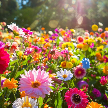 24 Perennial Wildflower Seeds Mix - Premium Non-GMO Pollinator Blend