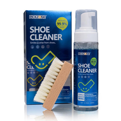 PICKZONE Premium Shoe Cleaner Foam Kit - Safe for Leather, Suede & Nubuck (6.76 oz)