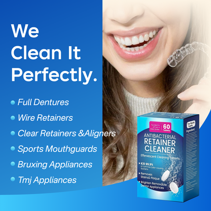 PICKZONE Extra Strength Retainer Cleaner Tablets - Advanced Stain & Odor Eliminator