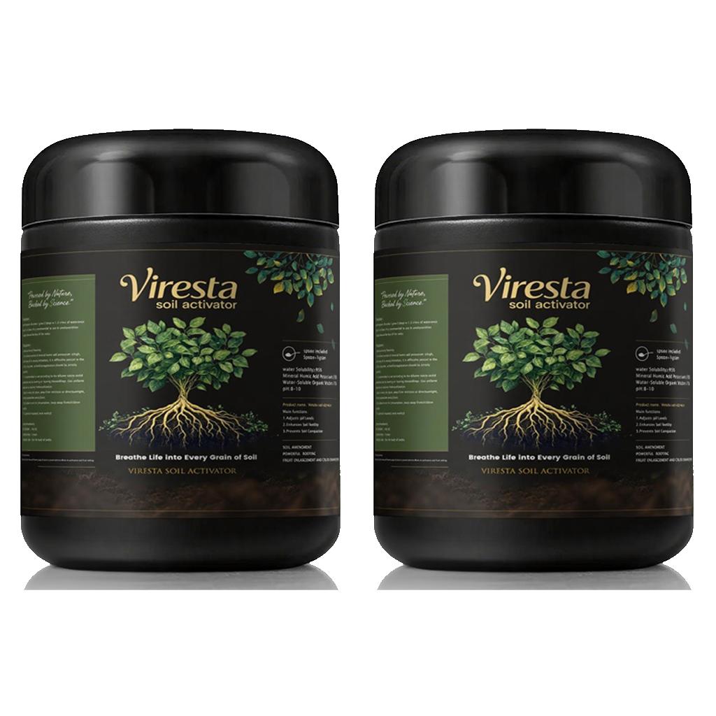 VIRESTA Soil Activator - Concentrated Humic Acid Formula for Lawn & Garden (13.8 oz)