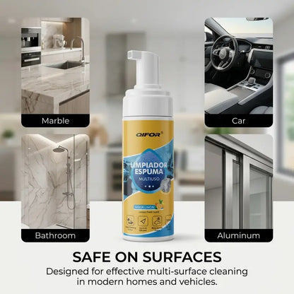 Multi-Purpose Cleaning Solution - Heavy-Duty Grease & Stain Remover, Fresh Lemon Scent - Disinfectant Safe for Outdoor Cooking Spaces, Car, Floors