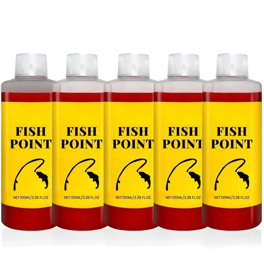 Fish Point Concentrated Fish Attractant Liquid – Fast-Acting Red Worm Bait Additive for Freshwater Fishing, Enhances Scent & Improves Bite Response (100ml)