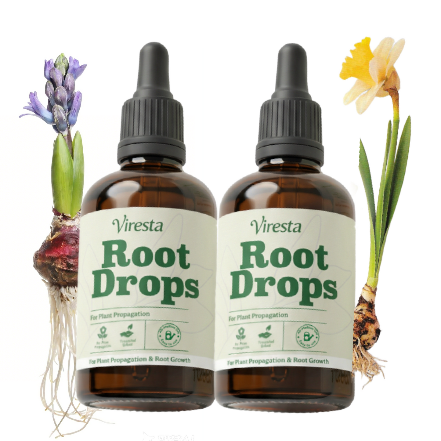 VIRESTA Advanced Root Drops - Dual-Action Hormone for Plant Cuttings & Propagation