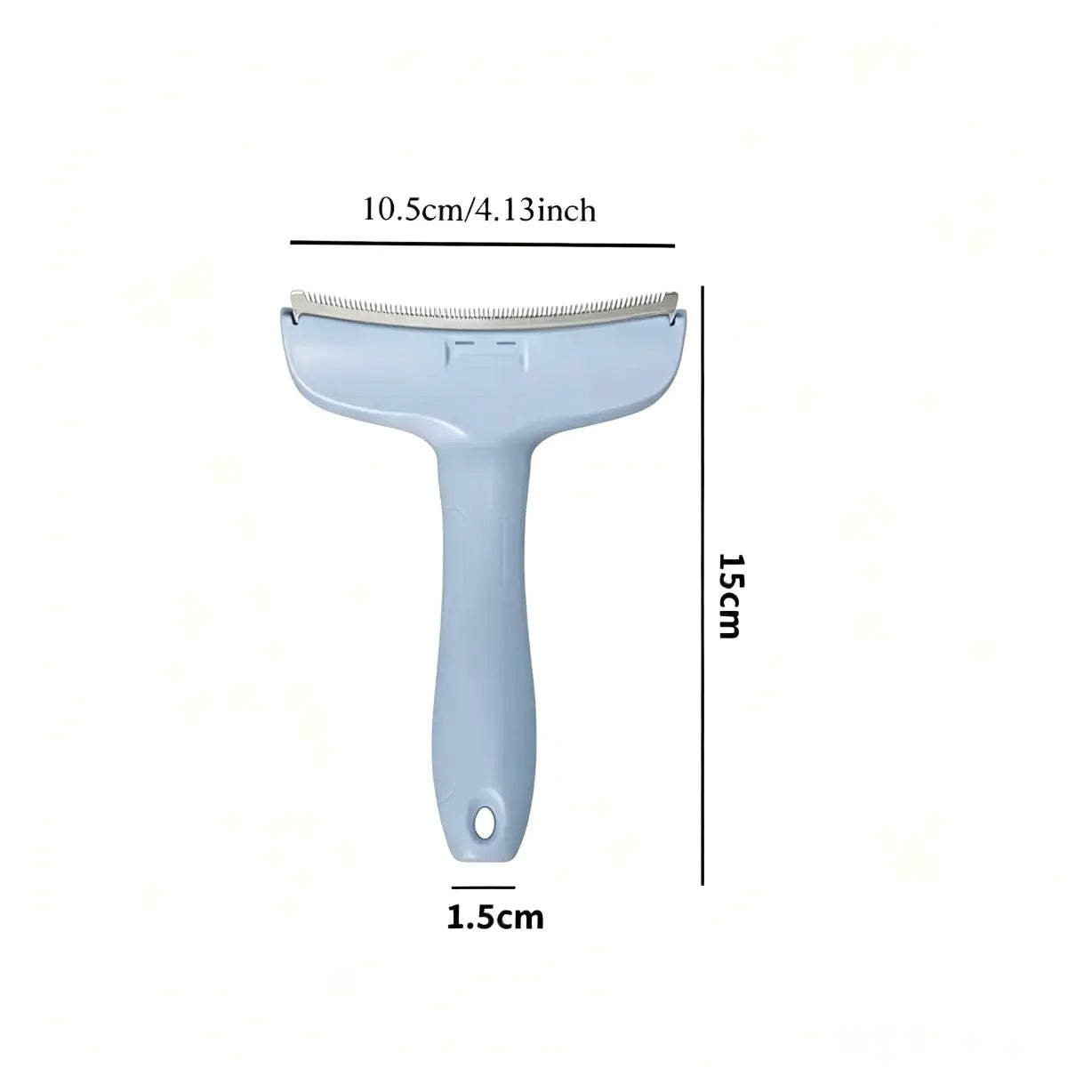 Stainless Steel Dog Hair Remover Comb - Floating Detangler with One-Click Knot Opener