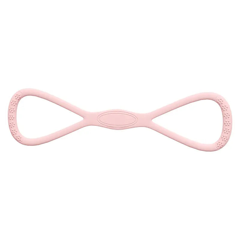 YICF Portable Figure-8 Silicone Elastic Resistance Band, Unisex Exercise Equipment for Home Gym & At Home Gym Equipment, Ideal for On-the-Go Workouts & Yoga