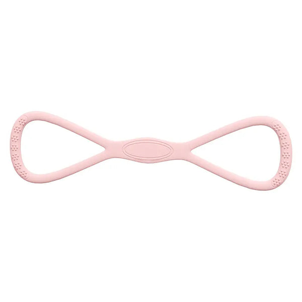 YICF Portable Figure-8 Silicone Elastic Resistance Band, Unisex Exercise Equipment for Home Gym & At Home Gym Equipment, Ideal for On-the-Go Workouts & Yoga