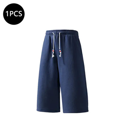 4-Pack Men's Summer Shorts — 3/4 Length Casual Loose Fit Athletic Straight Cut for Running, Walking & Hiking