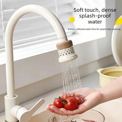 Miniature Water Faucet Filter with Multi-Layer Filtration for Fresh Water, Kitchen Vegetable Washing Splash Guard, Rotatable Water-Saving Purifier for Home Use
