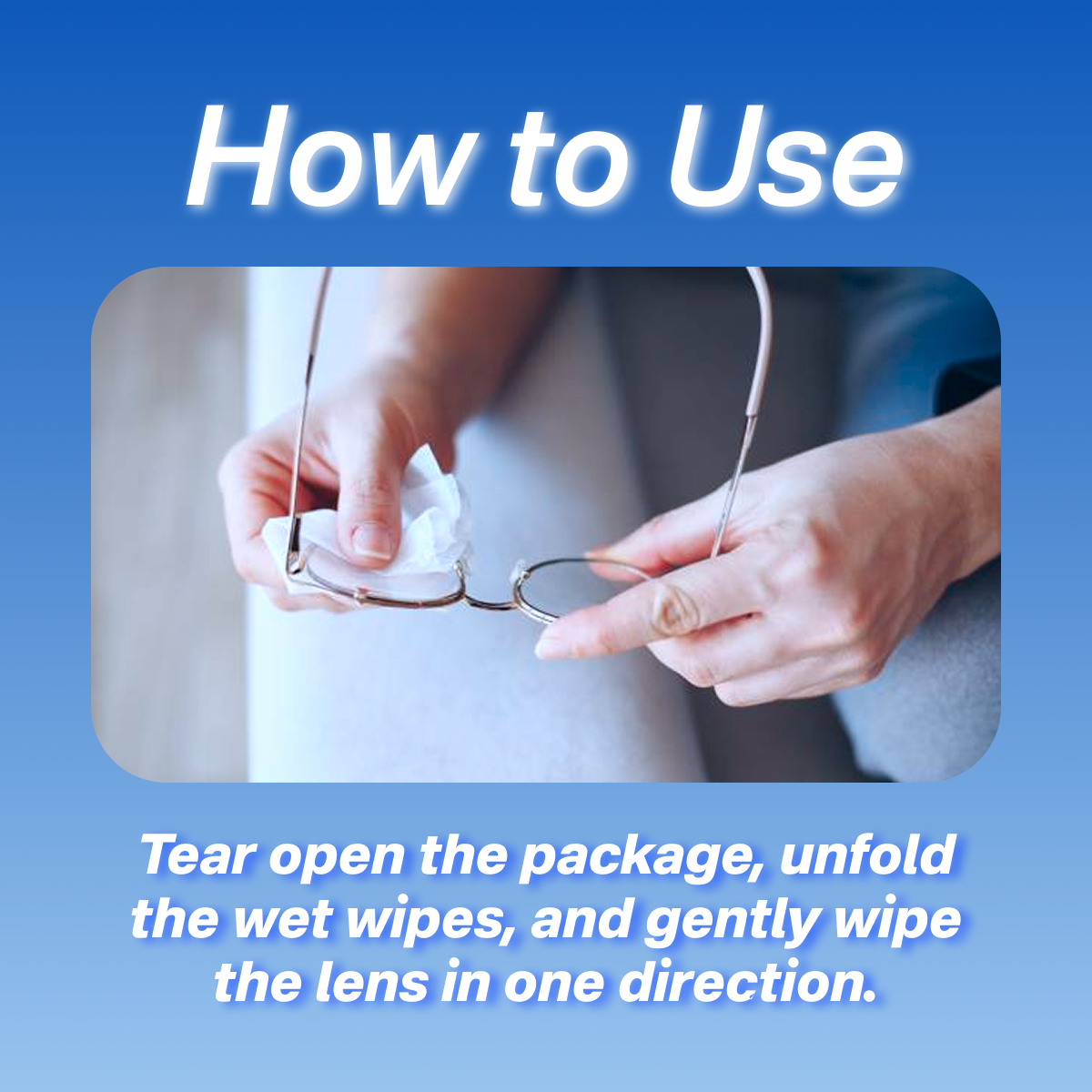 Pickzone Anti-Fog Lens Wipes - Pre-Moistened Streak-Free Cleansing Wipes for Eyeglasses & Screens