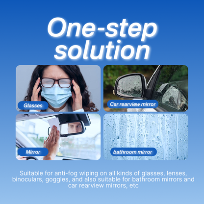 Pickzone Anti-Fog Lens Wipes - Pre-Moistened Streak-Free Cleansing Wipes for Eyeglasses & Screens