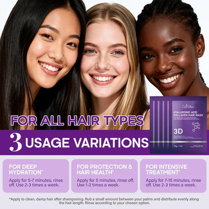 ZaiDoc 3D Hyaluronic Acid Collagen Hair Mask 30g (10 Pack)