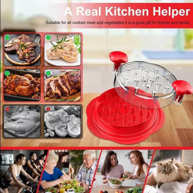 Large Chicken Shredder Tool Twist – Heavy Duty Meat Shredder Machine, BPA Free, Anti-Slip, Dishwasher Safe | For Chicken, Pork & Beef