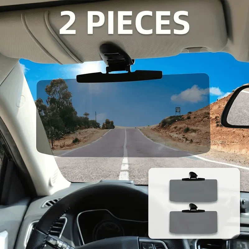AutoShield Car Anti-Glare Visor Extender Sunlight & Headlight Shield Adjustable Universal Fit for Safer Day & Night Driving Reduces Glare Enhances Visibility
