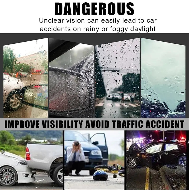 4PCS Car Rearview Mirror Rainproof Film – HD Nano Coating Anti-Fog Waterproof Protective Sticker for Side Mirrors | Fits Cars, Trucks & SUVs