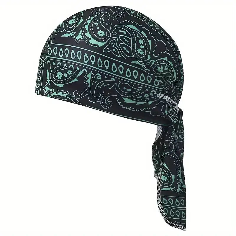 Cooling Headscarf Cap Set – Motorcycle Pirate Head Wrap, Safety Helmet Liner, Elastic Fit, Hand Washable | Outdoor Headwear for Athletes